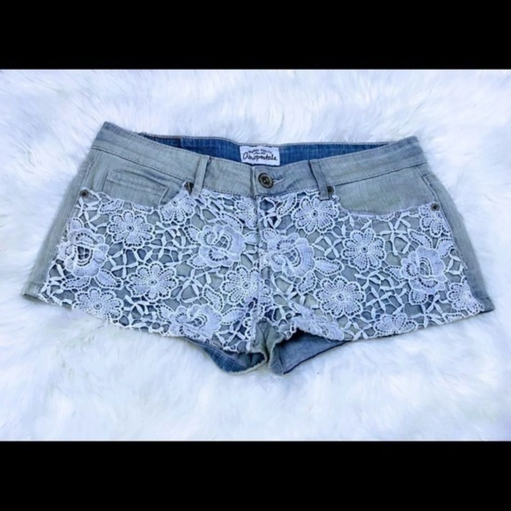 Aeropostale lace Jean booty Shorts 5/6